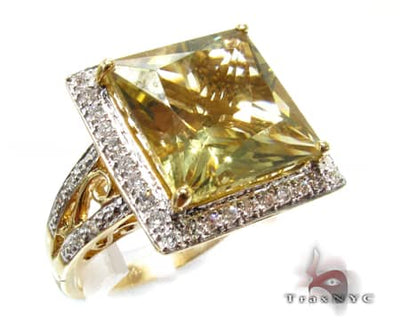 Yellow Gemstone Ring 9587 - Image 1