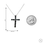 Black Diamond Cross Pendant Set 70899
