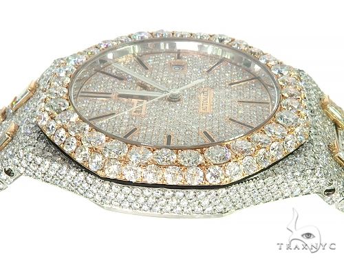 AUDEMARS PIGUET MENS DIAMOND WATCH FULLY ICED OUT ROYAL OAK 65945 - Image 5