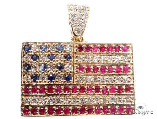 American Flag Moon Cut Chain Set 64414 - Image 4