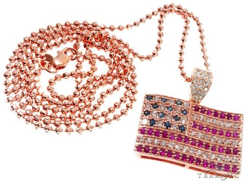 American Flag Moon Cut Chain Set 64416 - Image 1