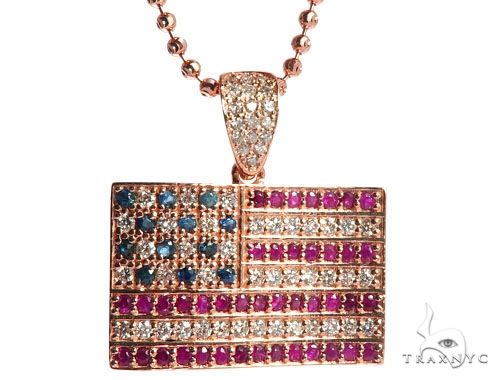 American Flag Moon Cut Chain Set 64416 - Image 2
