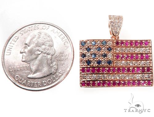 American Flag Moon Cut Chain Set 64416 - Image 9