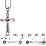 Amethyst Sanctity Cross Pendant Set 69682 - Image 5