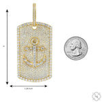 Anchor Diamond Dog Tag Pendant 70745 - Image 9