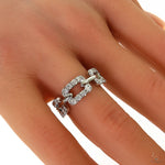 Anchor Link Diamond Ring(Lab)  70012 - Image 5