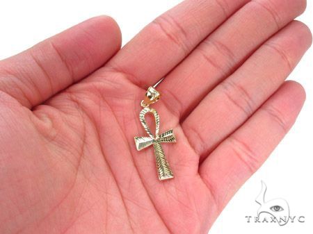 Ankh Pendant and 20 Inches Hollow Cuban Chain Set 61718 - Image 11