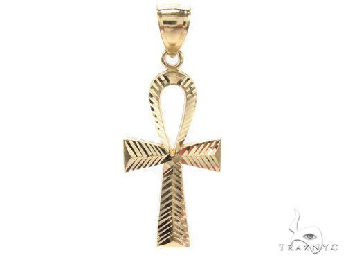 Ankh Pendant and 20 Inches Hollow Cuban Chain Set 61718 - Image 2