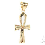 Ankh Pendant and 20 Inches Hollow Cuban Chain Set 61718 - Image 3