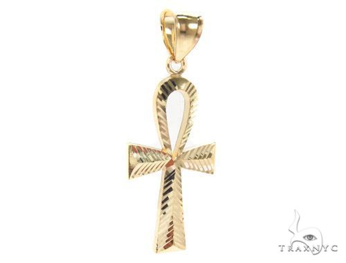 Ankh Pendant and 20 Inches Hollow Cuban Chain Set 61718 - Image 3