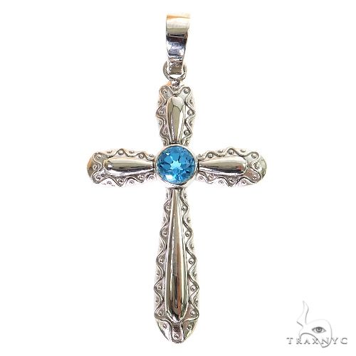 Aqua Aura Sacred Cross Pendant 69601 - Image 1
