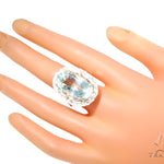 Aquamarine Diamond Ring 45105 - Image 7