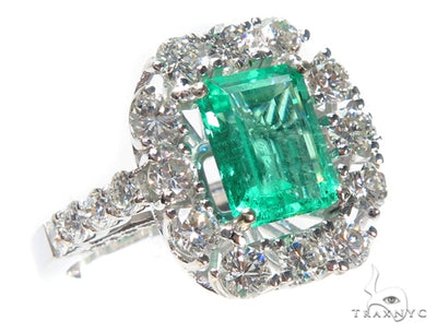 Artemis Diamond Emerald Ring 41657 - Image 1