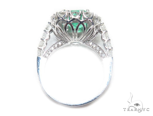 Artemis Diamond Emerald Ring 41657 - Image 6