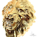 Asscher Cut Diamond Lion Head Pendant 68955 - Image 4