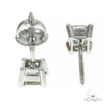 Asscher Cut Diamond Stud Earrings 66404 - Image 4