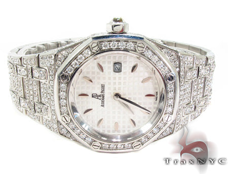 Audemars Piguet Full Diamond Prestige Sports Collection Royal Oak Watch 28375 - Image 4