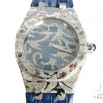 Audemars Piguet Royal Oak Lady Oak Leaves 18K Solid White Gold Diamond Watch 65687 - Image 1