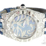 Audemars Piguet Royal Oak Lady Oak Leaves 18K Solid White Gold Diamond Watch 65687 - Image 2