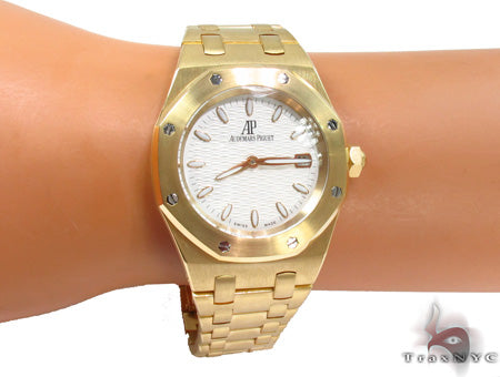 Audemars Piguet Royal Oak Offshore 18K Yellow Gold Ladies Watch 29026 - Image 14
