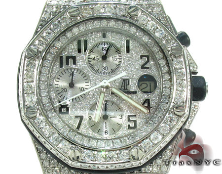Audemars Piguet Royal Oak Offshore Full Diamond Watch 27854 - Image 1