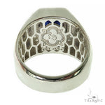 Azure Majesty Oval Sapphire Ring .925 Silver 69622 - Image 4
