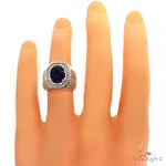 Azure Majesty Oval Sapphire Ring .925 Silver 69622 - Image 5
