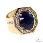Azure Majesty Oval Sapphire Ring 69589 - Image 2