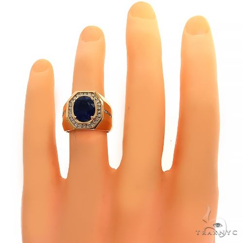 Azure Majesty Oval Sapphire Ring 69589 - Image 5