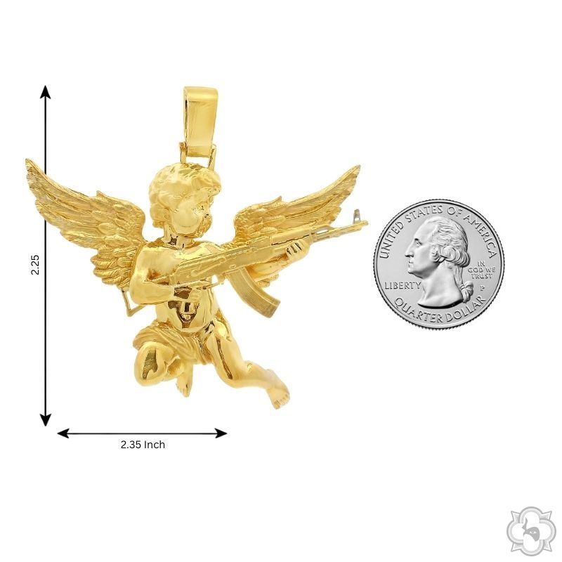 Baby Angel With Ak Gun Pendant 70804 - Image 7