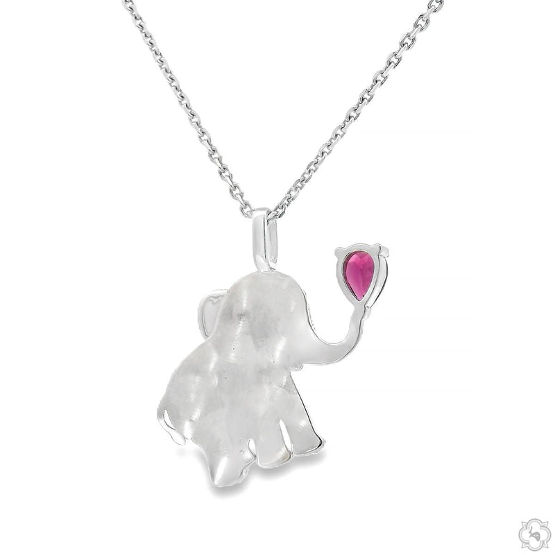 Baby Elephant Diamond Pendant 70735 - Image 5