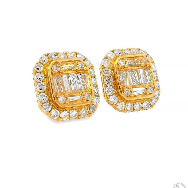 Baguette  Diamond  Earrings 70309 - Image 2
