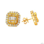 Baguette  Diamond  Earrings 70309 - Image 4
