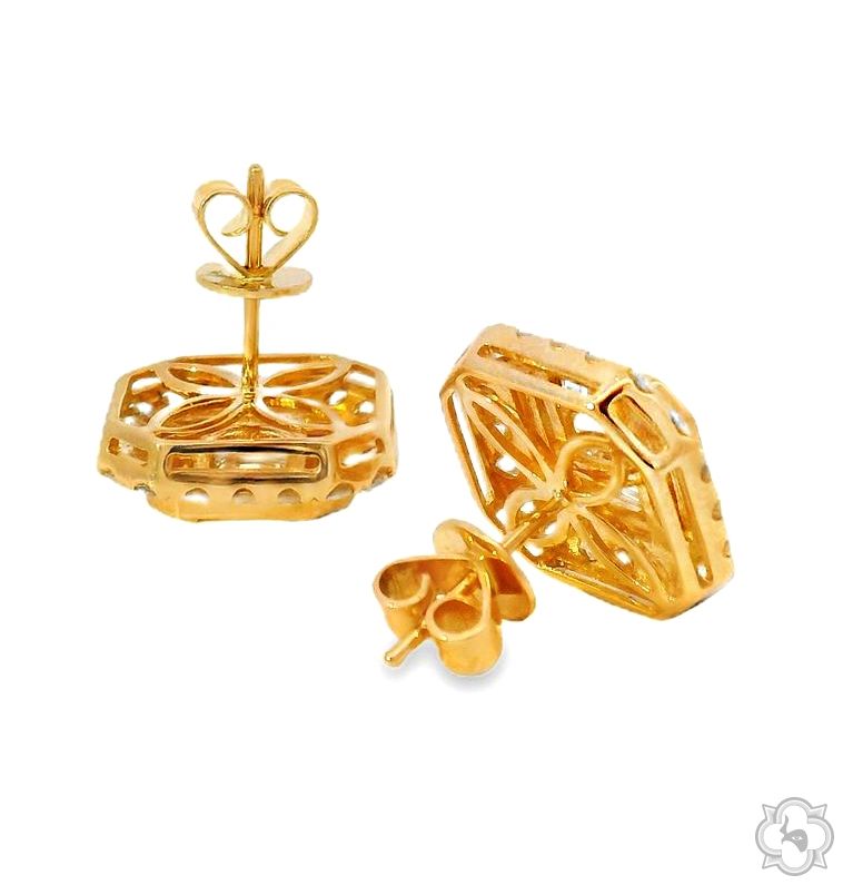 Baguette  Diamond  Earrings 70309 - Image 5