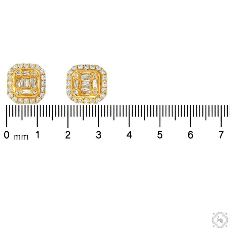 Baguette  Diamond  Earrings 70309 - Image 6