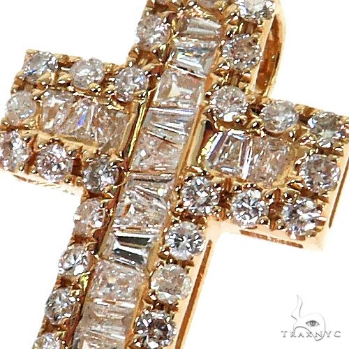 Baguette Diamond Cross Pendant  68618 - Image 4
