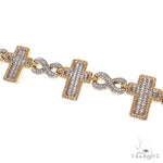 Baguette Diamond Cross Bracelet 69704 - Image 3