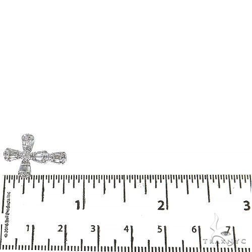 Baguette Diamond Cross Pendant Set 68628 - Image 5