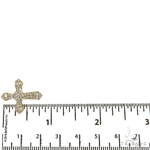 Baguette Diamond Cross Pendant Set 68630 - Image 6