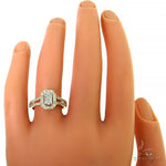 Baguette Diamond Engagement Ring 68761 - Image 6