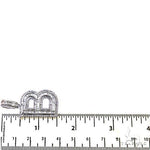 Baguette Diamond Initial Pendant 68998 - Image 5