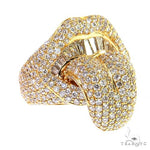 Baguette Diamond Mouth Tongue Ring 68796 - Image 2