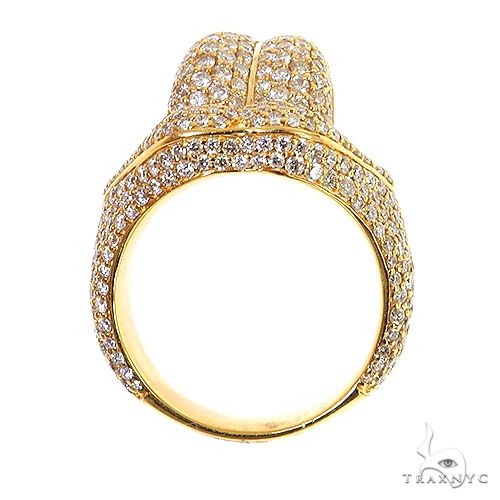 Baguette Diamond Mouth Tongue Ring 68796 - Image 5
