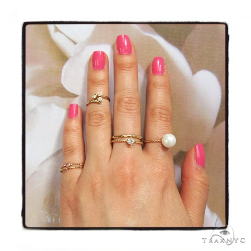 Bamboo Gold Fashion Ring 45474 - Image 7