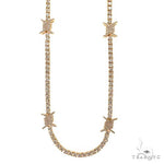 Barbed Wire Diamond Tennis Chain 69705 - Image 1
