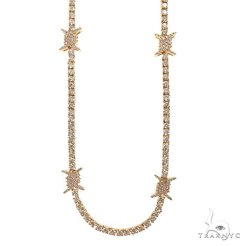 Barbed Wire Diamond Tennis Chain 69705 - Image 1