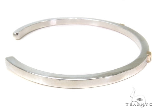 Bezel Diamond Bangle Bracelet 37321 - Image 4