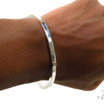 Bezel Diamond Bangle Bracelet 37321 - Image 9