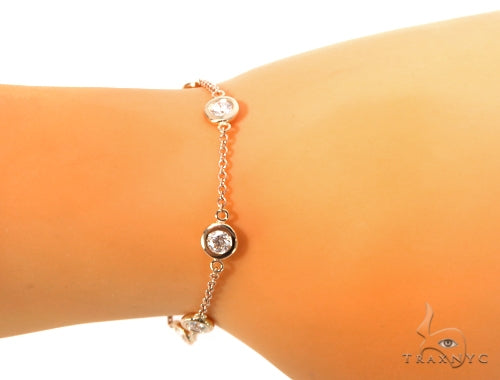 Bezel Diamond Bracelet 48992 - Image 4