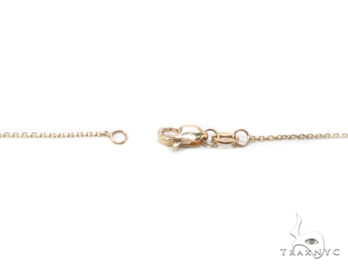 Bezel Diamond Button Necklace 34946 - Image 9